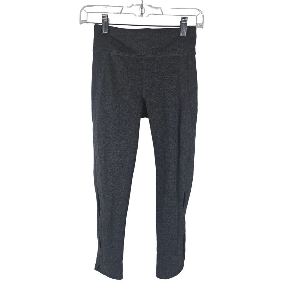 Free People Movement Heathered Gray Cut Out Athletic Women's Leggings XS